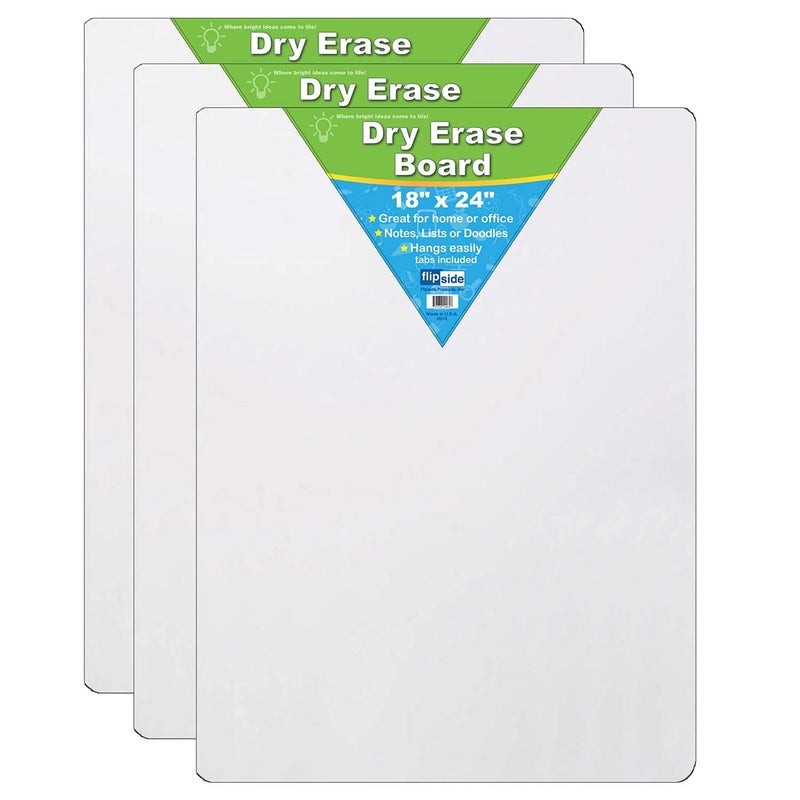 Flipside Products Dry Erase Board, 18" x 24", Pack of 3 - Image 1